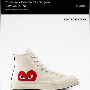 Converse x Comme Des Garçon Hi-Top Sneakers